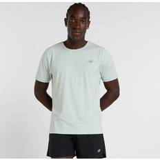 New Balance Men Clothing New Balance Race Day T-Shirt - Clay Ash