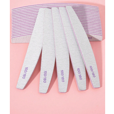 Buffers Shein Nail Files100/180 Grit,Double Sided Emery Board Washable Emery Boards Reusable Nail Buffers Manicure Tools For Natural Nails Acrylic Nails Home And Salon Use 5-pack