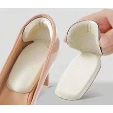 Beige Insoles Shein 3 Pairs Beige Memory Foam T-Shaped Insoles