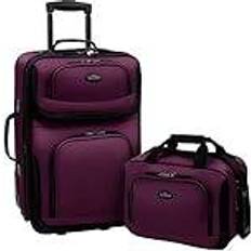 U.S. Traveler Rio Rugged Expandable Set of 2 - Purple