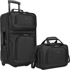 U.S. Traveler Rio Rugged Expandable Set of 2 - Black