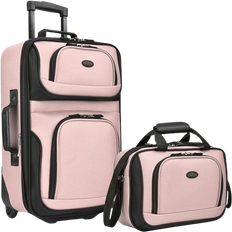 U.S. Traveler Rio Rugged Expandable Set of 2 - Pink