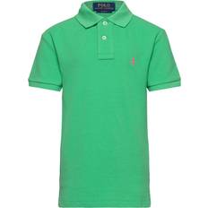 Gröna Pikétröjor Barnkläder Polo Ralph Lauren Slim Fit Cotton Mesh Shirt - Grön