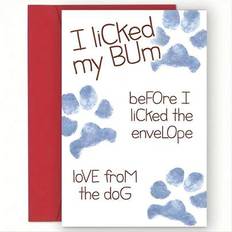 Party Supplies Shein Playful Paw Print Birthday Card 12cm