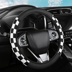 Steering Wheel Cover Temu Universal Inch Checkered Steeling Wheel Cover