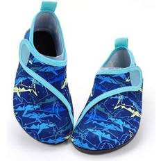 Boys Beach Shoes Children's Shoes Shein Kids Outdoor Beach Shoes Blue Shark Pattern