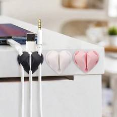 Cable Storage on sale Shein 2pcs Heart-Shaped Cable Organizers
