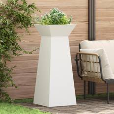 Indoor Plant Stands vidaXL Plant Stand White Metal 40 x 40 x 101 cm