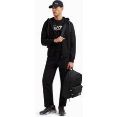 Cotton - Men Suits EA7 Visibility Cotton Tracksuit With Hood - Black