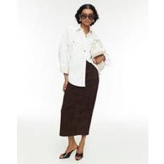 River Island M Shirts River Island Ri Studio White Stripe Cocoon Sleeve Shirt