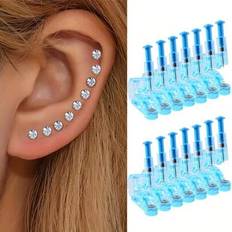 Piercings Shein Ohrlochstechen Profi Set Mit Einweg Sicherheitskristall