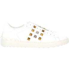 Valentino Garavani Læder Rockstud Sneakers - Hvid