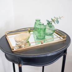 Gold Serving Trays Melody Maison Gold Rectangle Mirrored Material Serving Tray