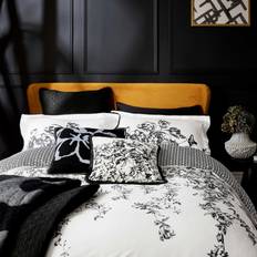 Ted Baker Elegance Floral Border Double Set Duvet Cover Black