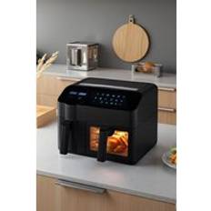 Living and Home Dual Basket 9.5L Air Fryer Touch Screen