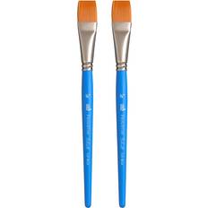 Painting Accessories Princeton Select Artiste Mixed Media Synthetic Flat Wash Brush 2 Pack
