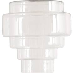 ValueLights Lane 5 Tier Layered Glass Ceiling Light Shade 24.5 x 23.5 x 23.5 cm Pendant Lamp