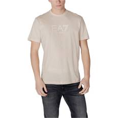Emporio Armani T-shirts Emporio Armani Visibility T-shirt Med Rund Hals - Beige