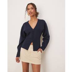 Gina Tricot Cardigans Gina Tricot Compact Knit Cardigan - Navy