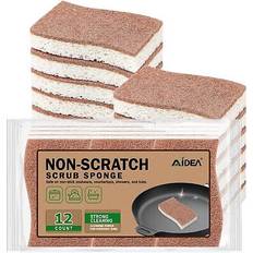 Aidea Non Scratch Scrub Sponge 12 Count