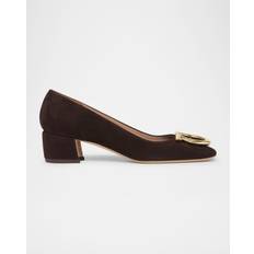 Ferragamo Pumps Ferragamo Gancini Block-Heel Pumps - Testa Di M