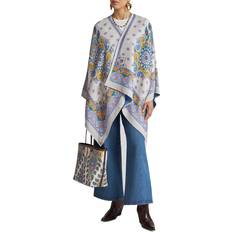 Uld Ponchos & Kapper Etro Floral Cape Jacket - Flerfarvet