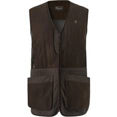 Bruna - Jakt Västar Pinewood Shooting Vest Suede - Brown