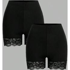 Shein Damen 2-Teiliges Kontrastspitzen Leggings Set - Damen