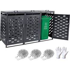 VEVOR Mülltonnenbox Mülltonnenverkleidung 3x 240L (Gebäudefläche )