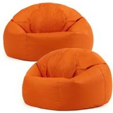 Orange Bean Bags ICON Classic Indoor Outdoor Pack 2 Bean Bag