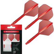 K-Flex Integrated Dart Flights No 2 Red Medium