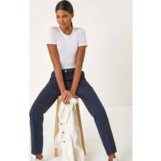 Roman Full Length Stretch Trouser - Navy