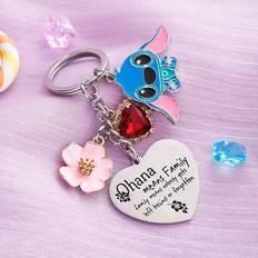 Cartoon Metal Keychain Kawaii Heart-shaped - Kawaii