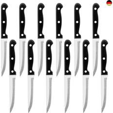 Steakmesser Steakmesser Set 12 Stück Edelstahl Grillmesser