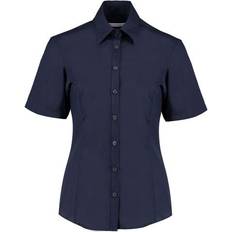 Kustom Kit Short-Sleeved Business Blouse - Marinblå