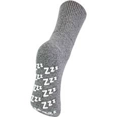 Cashmere Underwear Sock Snob Ladies Warm Non Slip Cashmere Wool Blend Slipper Bed Socks - Grey