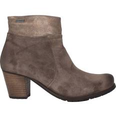 Mephisto Dame Støvler Mephisto Nubuck Ankelstøvle Til Kvinder - Taupe