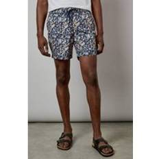 Camouflage Swimwear Burton Navy Sunset Camo Print Swim Shorts
