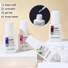 Dipping Powders Shein Dip Powder Liquid Set 4pcs 10ml - Base Coat