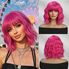 Hair Products Shein Dreamy Color Hot Pink 12 Inch Bob Wig