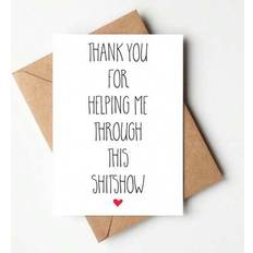 Party Supplies Shein Shitshow Card Thank You For Supporting Me