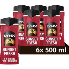 Lynx Women Bath & Shower Products Lynx Men Sunset Fresh 3 in 1 Body Wash 500ml 6pk