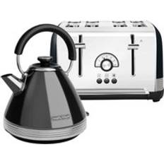 Morphy Richards Kettles Morphy Richards Venture Retro Kettle and Toaster Jet Black