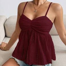 Shein Solid Color Ruffle Hem Fashionable Camisole - New Year