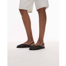 Topshop Bailey Mesh Slingback Ballet Shoe - Black
