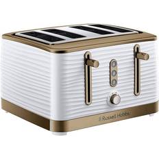 Russell Hobbs Inspire 4 Slice White Brass