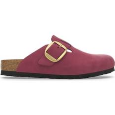 Birkenstock Boston Big Buckle Nubuck Leather - Berry Crush