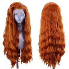Hair Products Elesty Ginger Orange Hair Synthetic Lace Front Wig 13 x 4