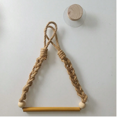 Shein 1/2pcs Wall-Mounted Rope Toilet Paper Holder, No-Drill Bathroom Rope Toilet Roll Holder, Kitchen Wall-Mounted Tissue Rack With Hook, Suitable For Replacement Roll - Modern Home Decor Bathroom Accessory Bathroom Decor Summer