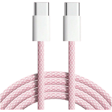60W 5A USB C - USB C M-M Pink